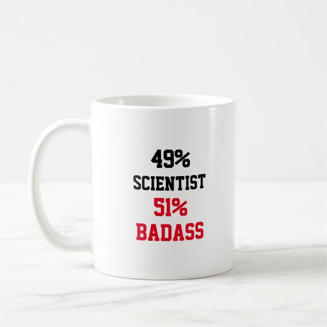 Scientist Badass Coffee Mug (Left)