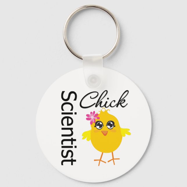Scientist Chick Keychain (Front)