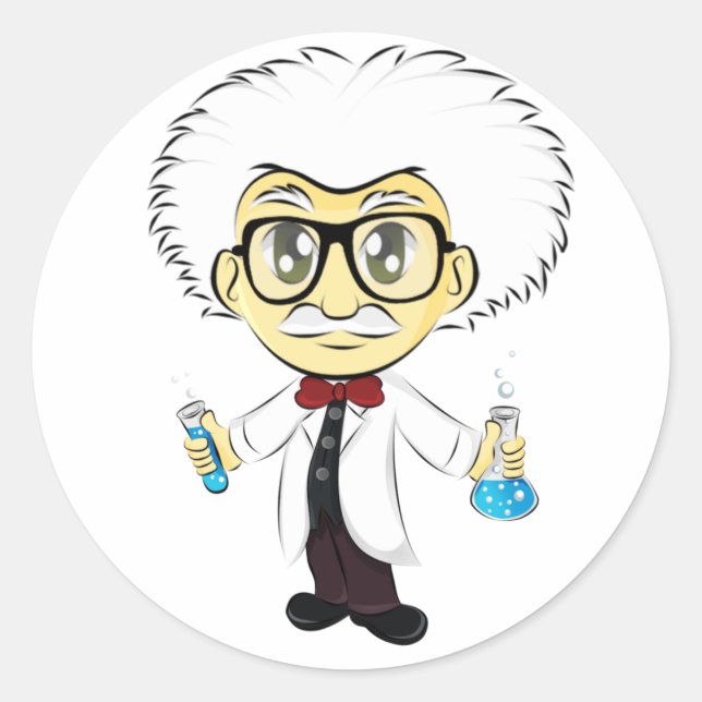 Scientist Classic Round Sticker (Front)