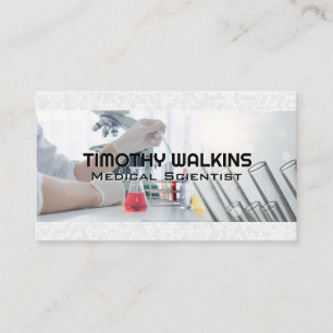 Scientist Experimenting in the Lab Business Card