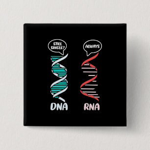 Scientist Gift Biology Teacher Rna 2 Inch Square Button