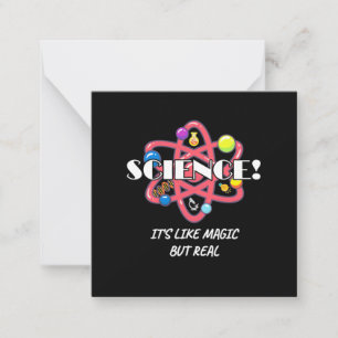 Scientist Gift Chemistry Science Is Like Magic Card