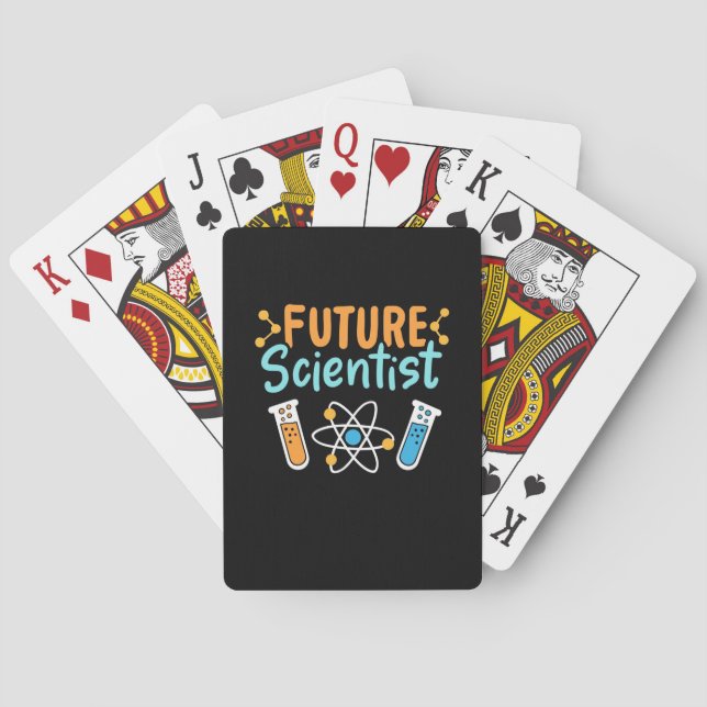 Scientist Gift | Future Scientist Playing Cards (Back)
