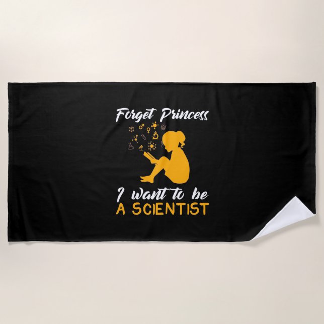 Scientist Gift | I Am Future Scientist Beach Towel (Front)