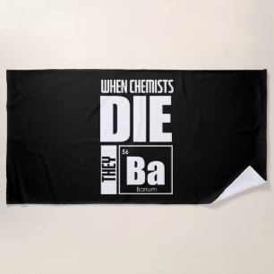 Scientist Gift   Lovely Chemistry Beach Towel