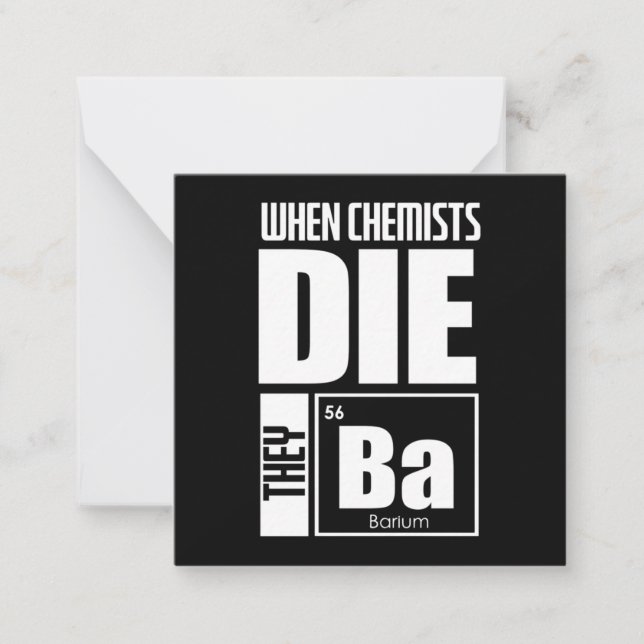Scientist Gift | Lovely Chemistry Card (Front)