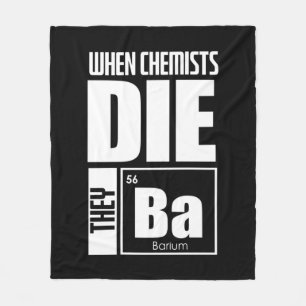 Scientist Gift Lovely Chemistry Fleece Blanket