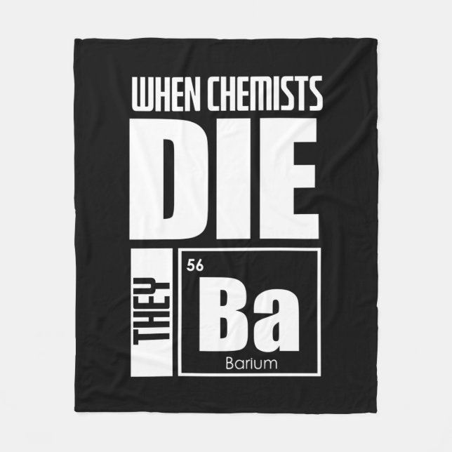 Scientist Gift | Lovely Chemistry Fleece Blanket (Front)