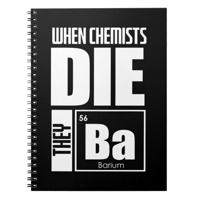 Scientist Gift | Lovely Chemistry Notebook (Front)