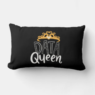 Scientist Gift Proud Data Queen Lumbar Pillow