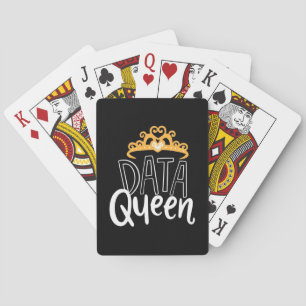 Scientist Gift   Proud Data Queen Playing Cards