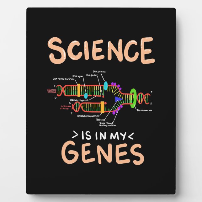 Scientist Gift | Science Is In My Genes Plaque (Front)