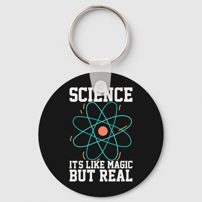 Scientist Gift | Science It Is Like Magic Keychain (Front)