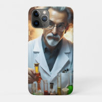 Scientist In A Laboratory Mixing Potions,