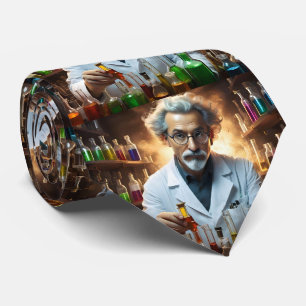 Scientist In A Laboratory Mixing Potions, Tie