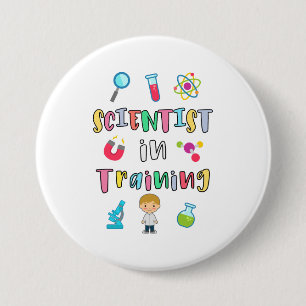Scientist in Training for Young Scientists 3 Inch Round Button