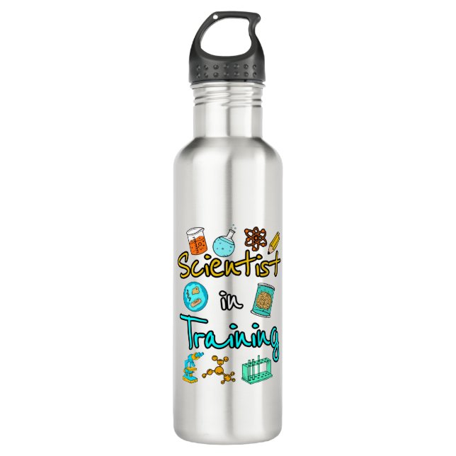 Scientist in Training Science Lover STEM 710 Ml Water Bottle (Front)