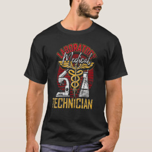 Scientist Lab Technician Retro Medical Laboratory  T-Shirt