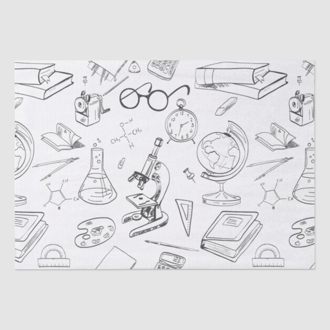 scientist sketches  tissue paper (Front)