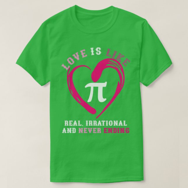Scientist Valentines Day Gift Math T-Shirt (Design Front)