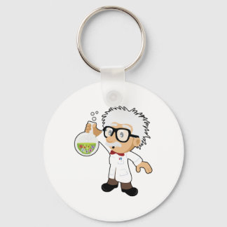 Scientist with beaker keychain
