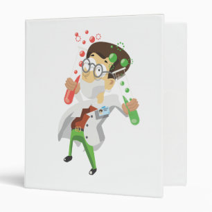 Scientist With Test tubes Binder