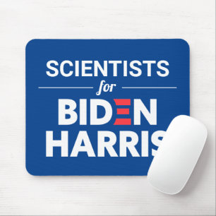 Scientists for Biden Harris Custom Text Blue Mouse Pad