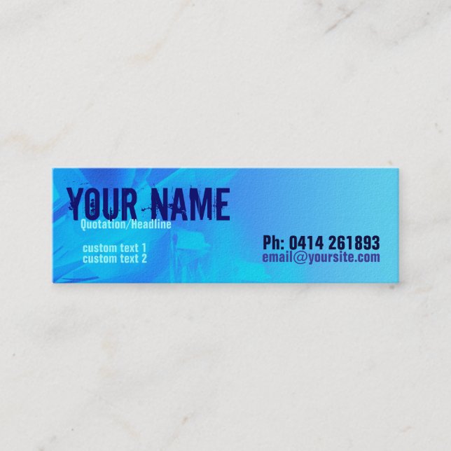 Scifi_Blue Skinny Profile Card (Front)