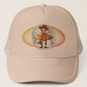 Scifi Cowboy alien Trucker Hat