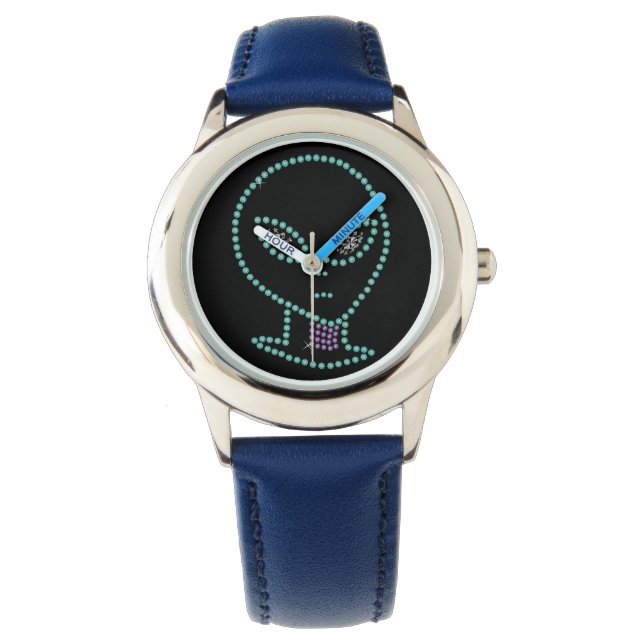 SciFi Rhinestone Alien Face Watch (Front)