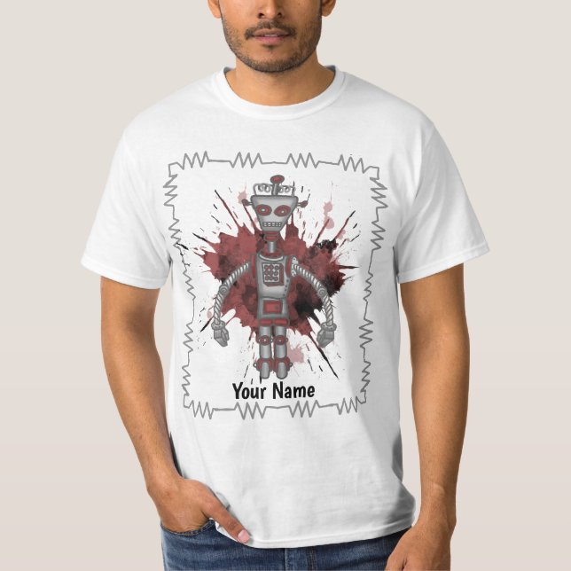 Scifi robot two  T-Shirt (Front)