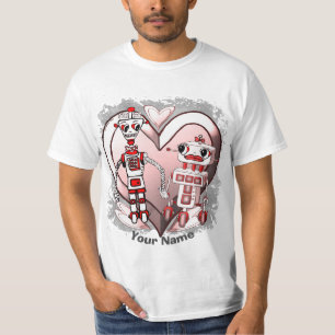 Scifi robots in love T-Shirt