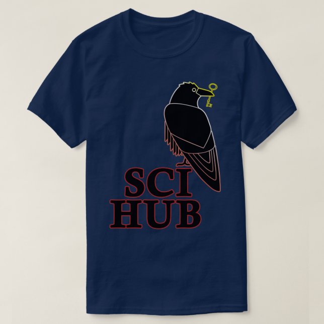 SCIHUB neon contour style nice on black 1 T-Shirt (Design Front)