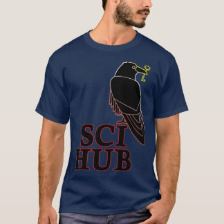 SCIHUB neon contour style nice on black T-Shirt