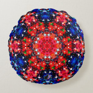 Scintillation Stellar Kaleid Coussin rond