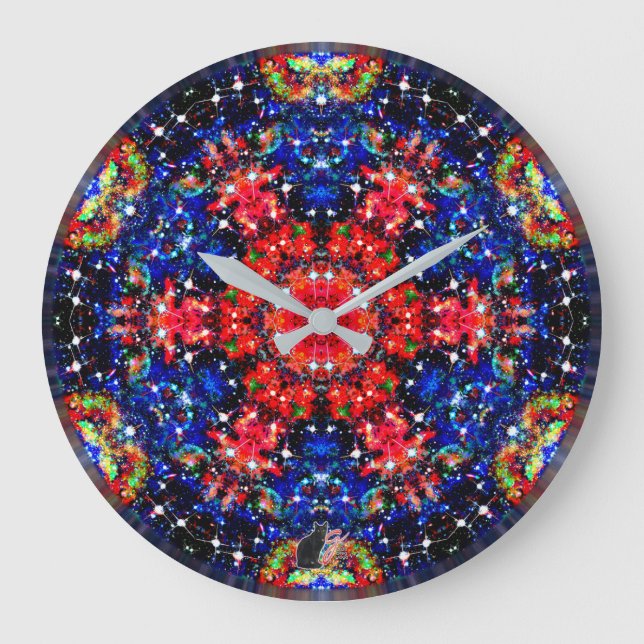 Scintillation Stellar Kaleid Large Clock (Front)