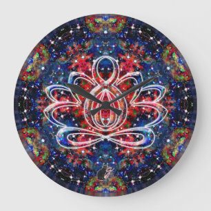 Scintillation Zen Lotus Clock