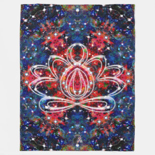 Scintillation Zen Lotus Fleece Blanket