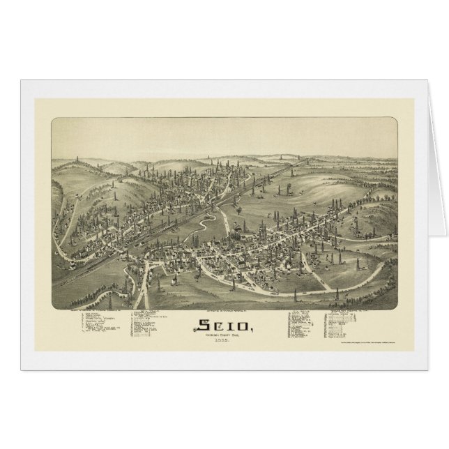 Scio, carte panoramique de l'OH - 1899a (Devant horizontal)