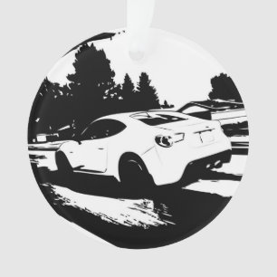 Scion FR-S Rolling Shot - Add your message Ornament