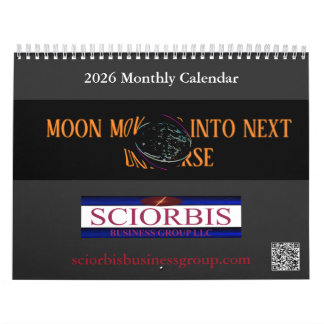Sciorbis 2026 12 mois calendrier lune déformée