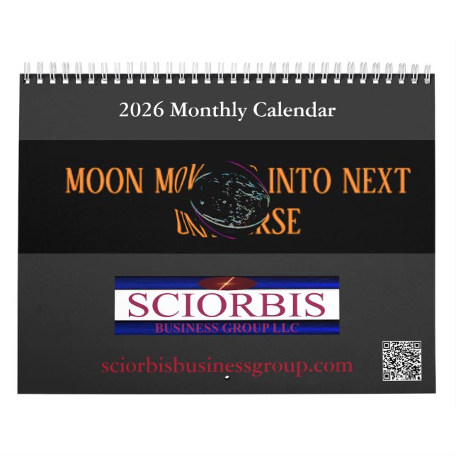 Sciorbis 2026 12 mois calendrier lune déformée (Protection)