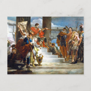 Scipio Africanus Freeing Massiva, oil on canvas, Postcard