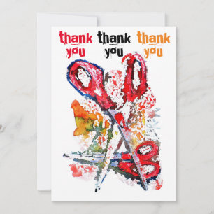 Scissor Fun #170301 Thank You Card