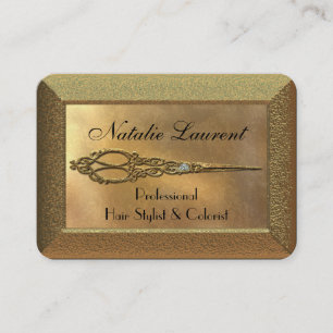 Scissor Hairstylist Royale Business Card