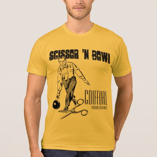 Scissor 'n Bowl Coiffure. Gold edition. T-Shirt