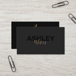 Scissors And Comb Business Card