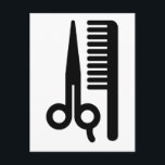 Scissors and Comb Postcard<br><div class="desc">Hair Business or Cutting and Combing</div>