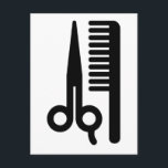 Scissors and Comb Postcard<br><div class="desc">Hair Business or Cutting and Combing</div>