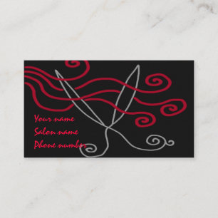 Scissors Appointment Card